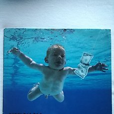 NIRVANA NEVERMIND 1991 LP COVER KEYRING LLAVERO 