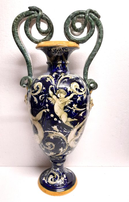 Eliseo Bertozzini - Molaroni Pesaro - Vase - céramique / majolique