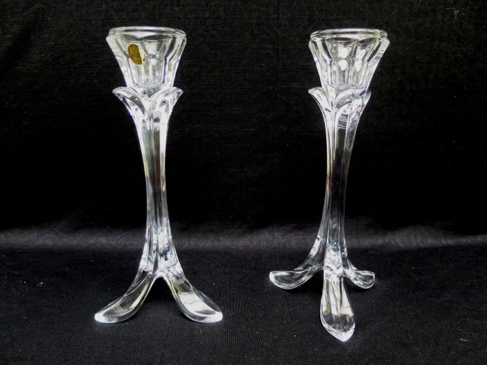 Cristal d'Arques - Kerzenständer (2) - Glas