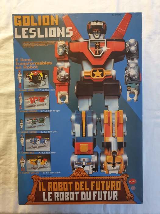Popy - Voltron - Robot Golion Les Lions - Le robot du futur - 1980-1989