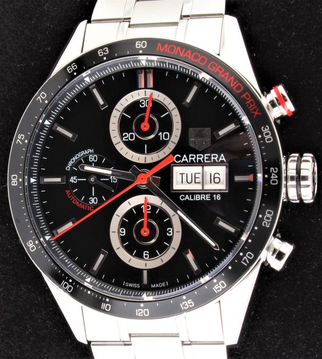 TAG Heuer - Carrera - Monaco Grand Prix Limited Edition - Calibre 16 Chronograph - Excellent Condition - Ref. No: CV2A1F.BA0796 - Miehet - 2011-nykypäivä