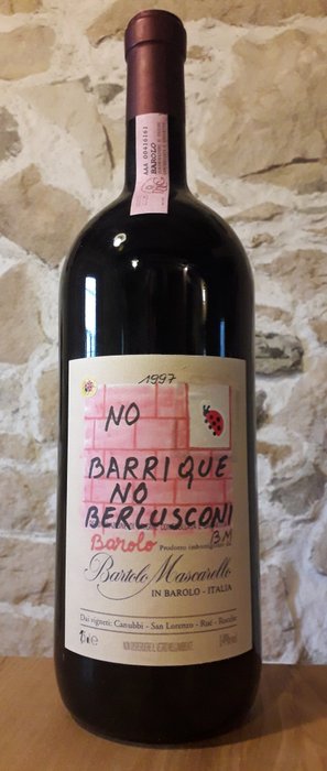 1997 Bartolo Mascarello "No Barrique No Berlusconi" Artist Label - 巴罗洛 - 1 马格南瓶 (1.5L)