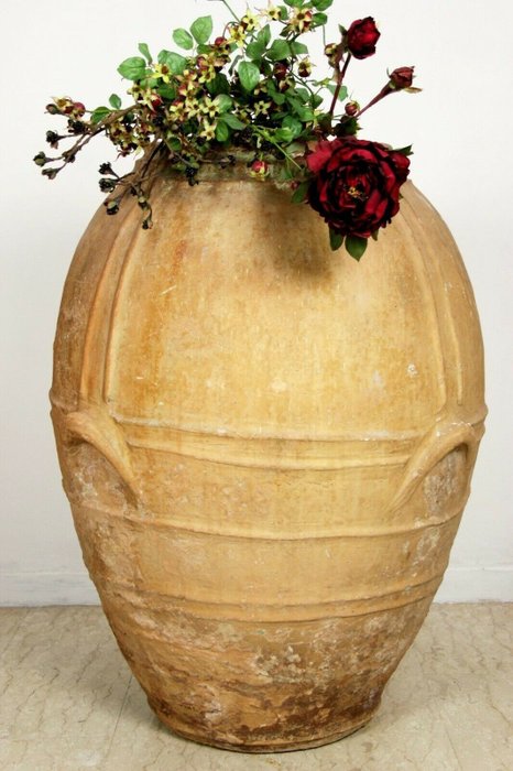 Pot ancien en terre cuite - Faïence - 1800