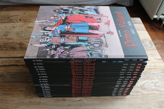 Prins valiant – Silvester uitgaven integraal 1 t/m 18 (oplage 444 exemplaren) – Complete reeks – Hardcover – Herdruk – (2008/2018)