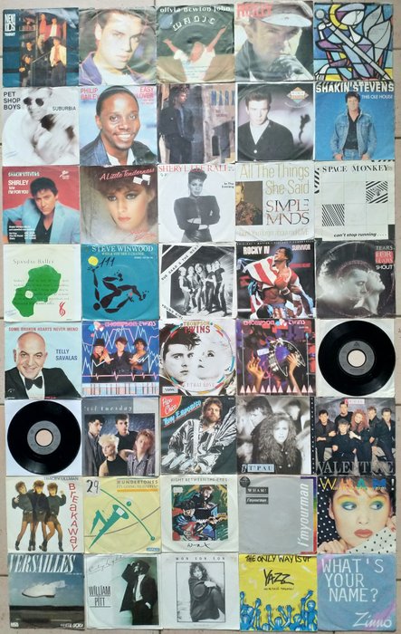 Various Artists/Bands in 1980's - Multiple artists - Multiple titles - 45 rpm Single - 1980/1990