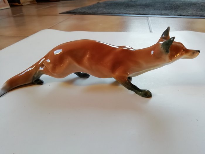Meissen - 小人像, 陶瓷物品, 狐狸 (1) - 瓷