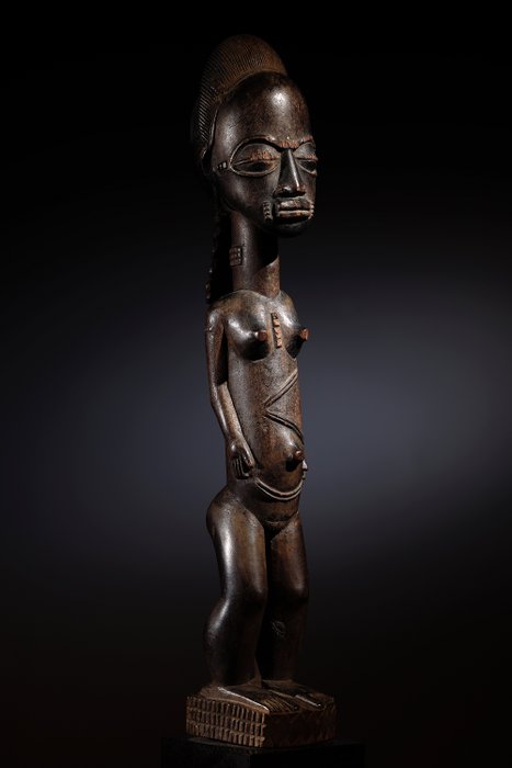 Figur - Gold, Holz - Baoulé - Elfenbeinküste 