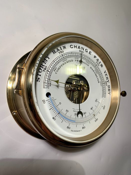 Stockburger - Barometer, Thermometer - Glas, Messing