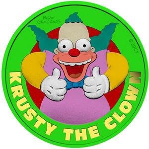 Tuvalu. 1 Dollar 2020 Krusty the Clown - Space Green Comedy Show  1 Oz