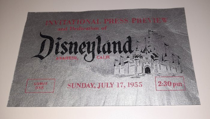 Walt Disney - Original Disneyland Opening Day Press Preview - Catawiki