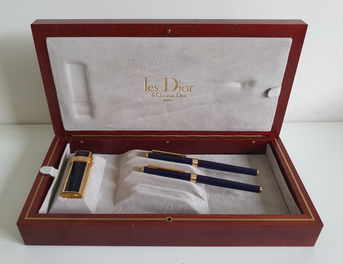 Christian Dior Paris - Füllfederhalter, Kugelschreiber und Feuerzeug - Set von 3