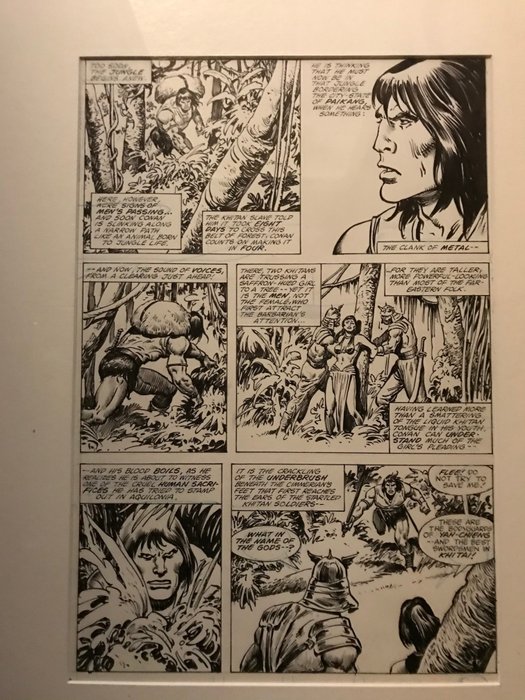 Conan de Barbaar - planche original de Conan le Barbare, par John Buscema Sr - Losbladig - Eerste druk