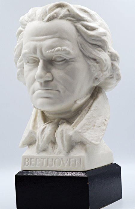 G. Bochmann - Old G. Bochmann Goebel Ludwig Van Beethoven Bust c1972-1979 W. Germany - Goebel - Statuetta (1) - Ceramica, Legno, Porcellana