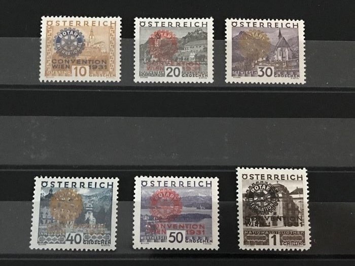 Austria 1931 - Rotary - Michel 518/523