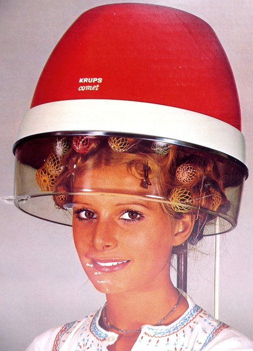 Comet Krups - 理髮師頭盔, 復古 20 世紀 70 年代, 德國製造, 06757。 - 復合材料