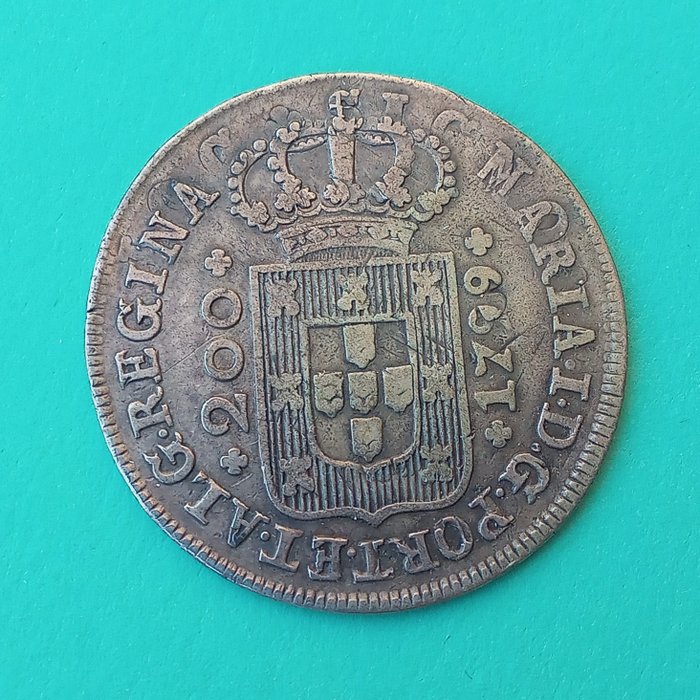 Portugal. D. Maria I (1786-1799). 12 Vinténs 1799 - Coroa Baixa - Interessante Recunho