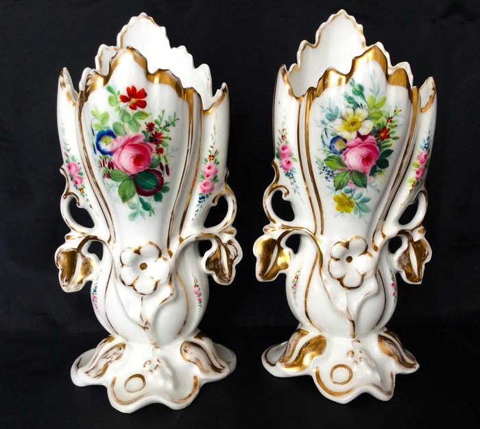 Vieux Paris / Vieux Bruxelles - Wedding vases - Porselein