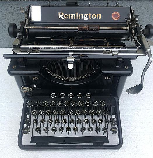 Remington Standard 16 - skrivemaskine, 1930'erne - Jern (støbt/smeltet)