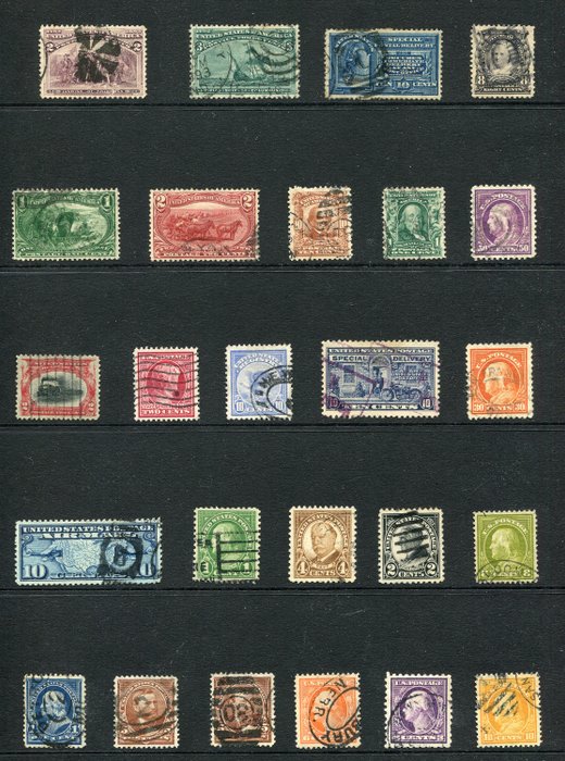 États-Unis d'Amérique 1893/1940 - Extensive Collection of Classics Stamps