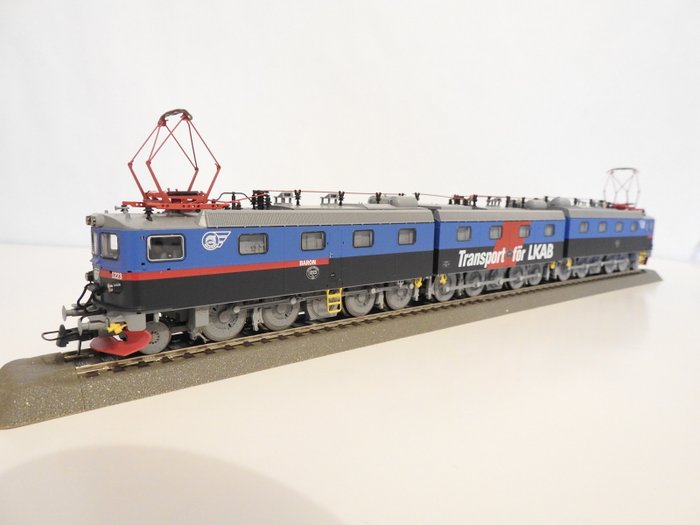Roco H0 - 63755 - Locomotora eléctrica - Locomotora de mineral pesada de tres piezas Dm3 - LKAB