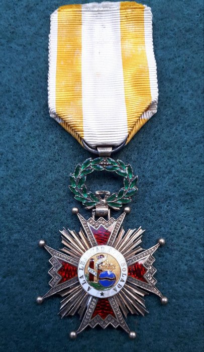 Spania - Steaua Cavalerului din Ordinul Isabelei Catolice în vermeil - perioada 1875-1931