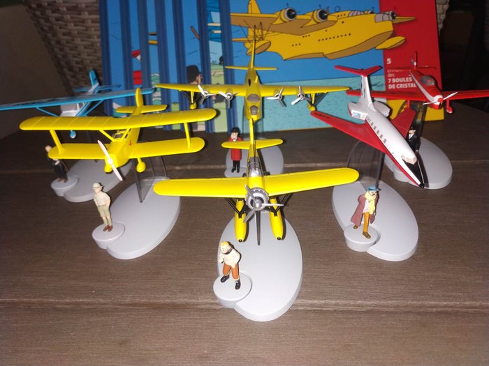 Tintin - Ensemble de 6 avions Moulinsart - En avion Tintin - (2013/2014)