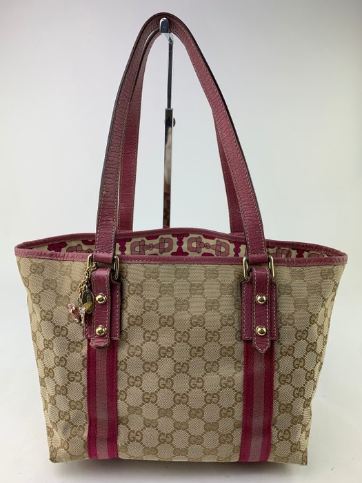 Gucci - GG Beige Canvas - Handbag - Catawiki