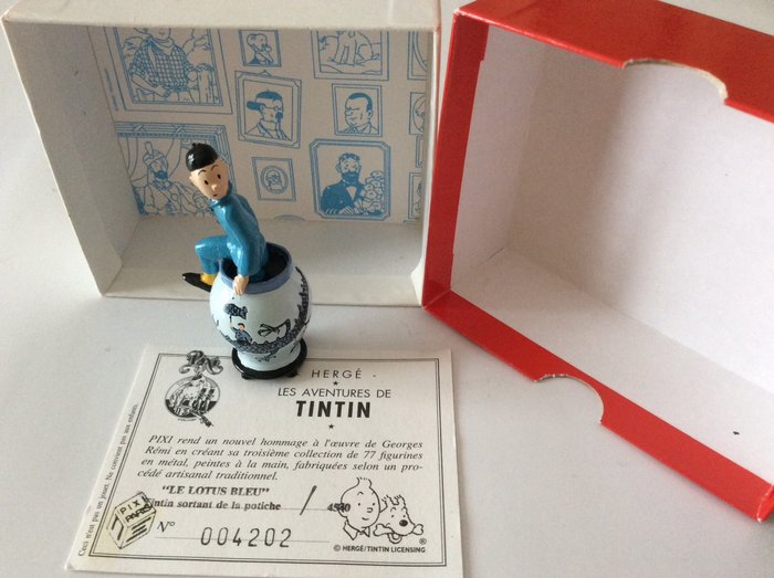 Tintin - Figurine Pixi 4540 - Tintin sortant de la potiche - Catawiki