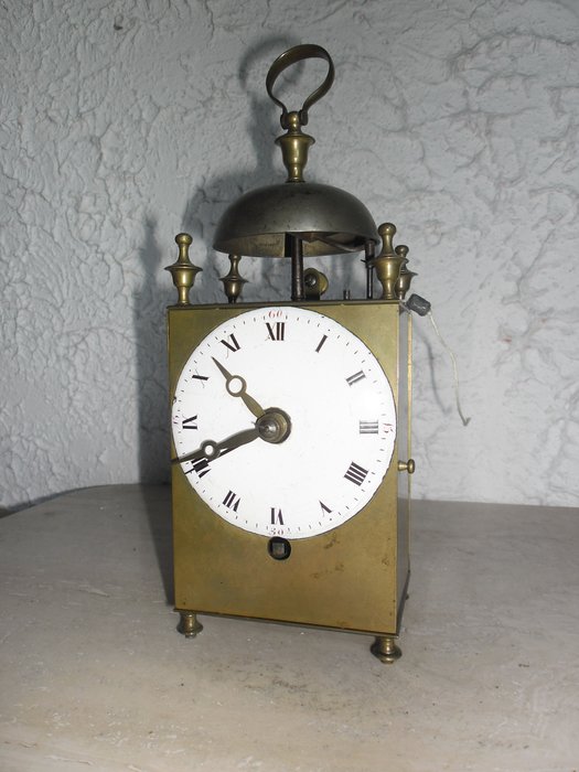 具有報警功能的Capucine旅行時鐘 - 黃銅 - 19世紀初