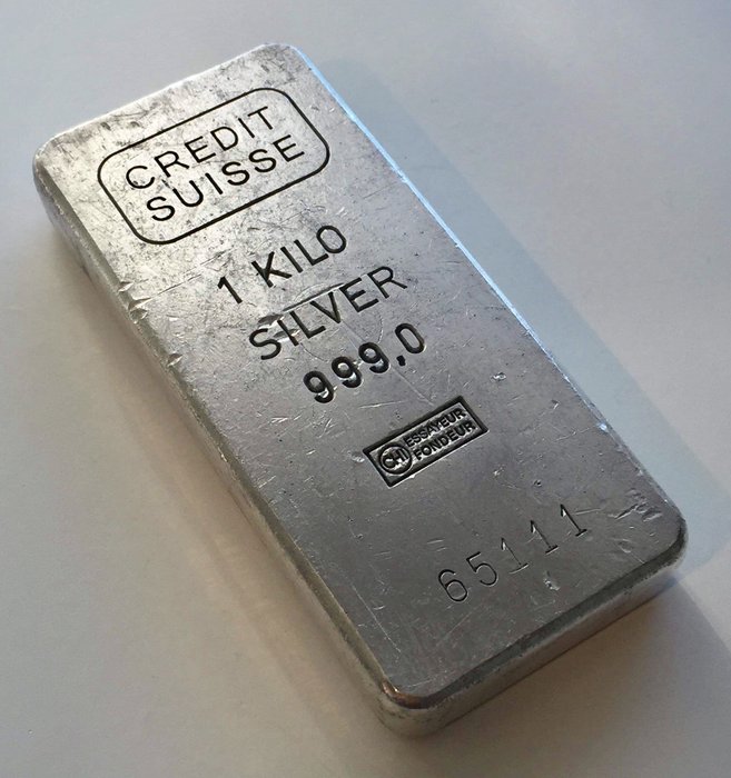 1 kilogram – Zilver .999 – Credit Suisse