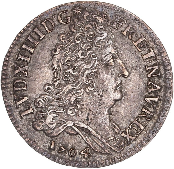 France. Louis XIV (1643-1715). 10 Sols 1704-A, Paris - Catawiki