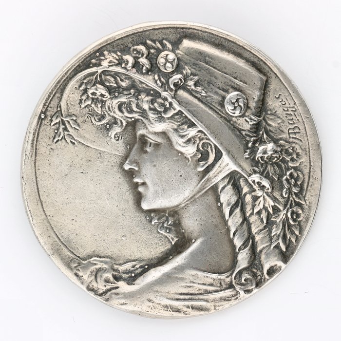 Armand Bargas - 1900 - 1930 - Frankrijk - 925 Argint - Broșă, Pandativ