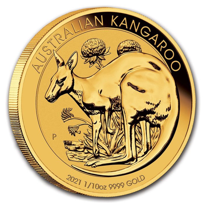 Australia. 15 Dollars 2022 Perth Mint Kangaroo - 1/10 oz