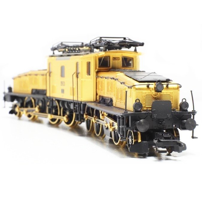Märklin H0 - 32560 - Locomotiva elétrica - Série da edição do 100º aniversário Ce 6/8 II em banho de ouro de 24 quilates - SBB