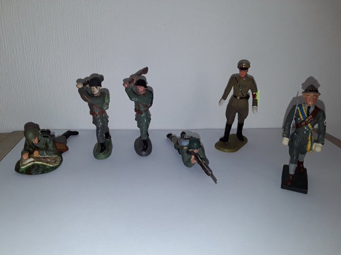 Elastolin/Lineol - Figuur/beeld Elastolin/ Lineol Militärfiguren verschiedene - 1940-1949 - Duitsland