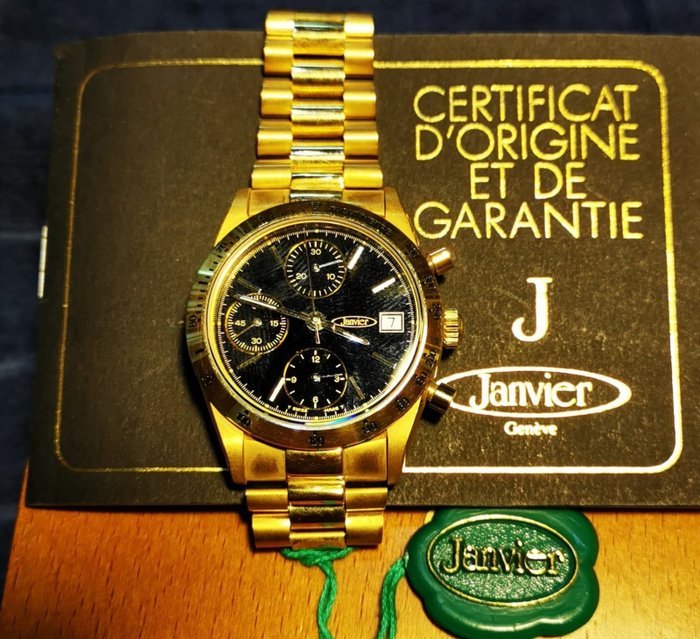 Janvier - Mirage Cronografo Oro 18 K - Herre - 1990-1999