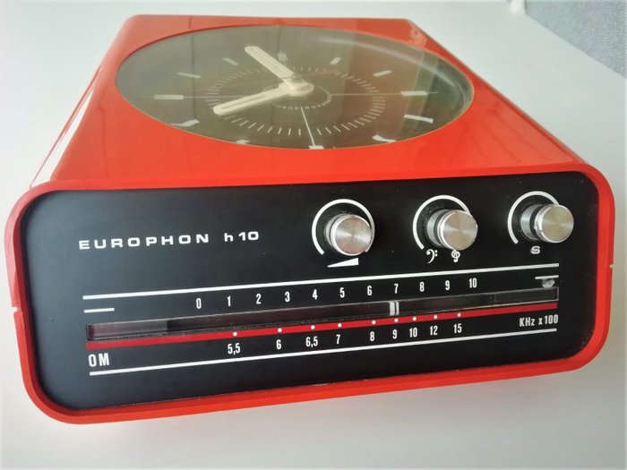 Europhon - H10 - 1969 ( Designer Adriano Rampoldi ) - Radio, Clock
