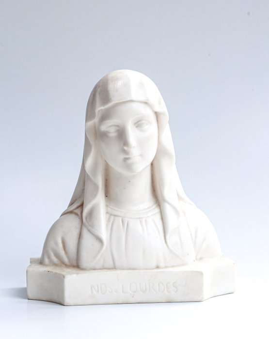Charles Maillard - buste Notre Dame de Lourdes de Charles Maillard (1) - Art nouveau - marbeline