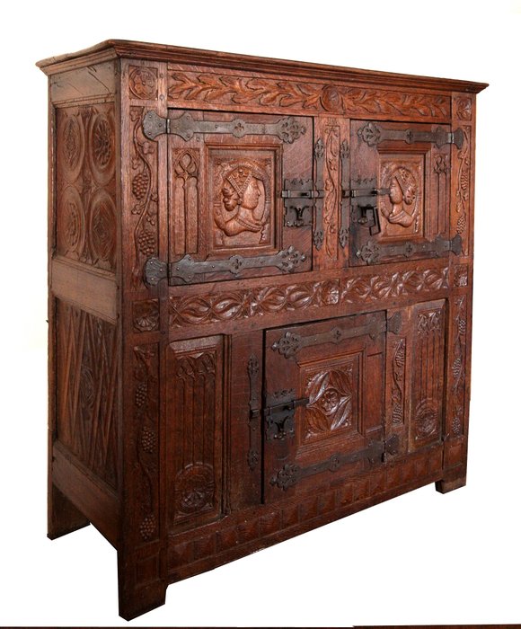 橱柜 - 哥特式 - 橡木 - 15世纪