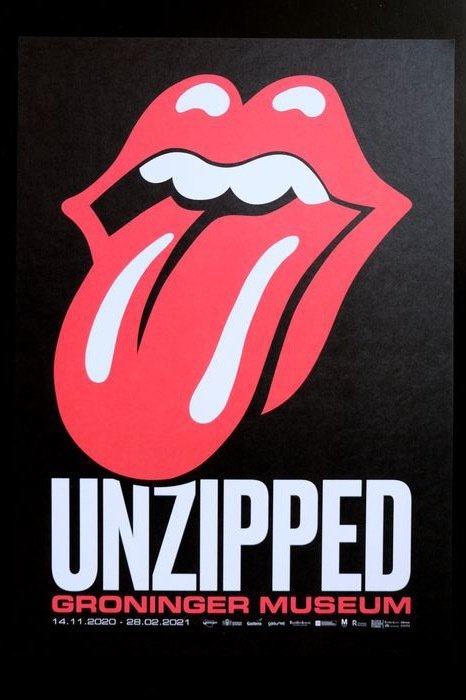 Rolling Stones - Unzipped - Groninger Original Exposition poster - Original 1st print poster - 2021/2020