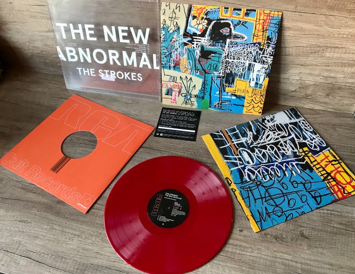 The Strokes - The New Abnormal - Cover and Vinyl designed by Jean-Michel Basquiat