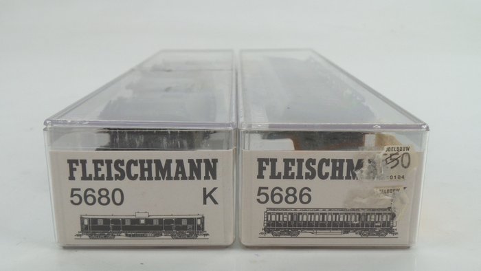 Fleischmann H0 – 5680/5685/5686/5687/5689 – Passagierswagen – 5 Sneltrein rijtuigen, inclusief bagage rijtuig – DB