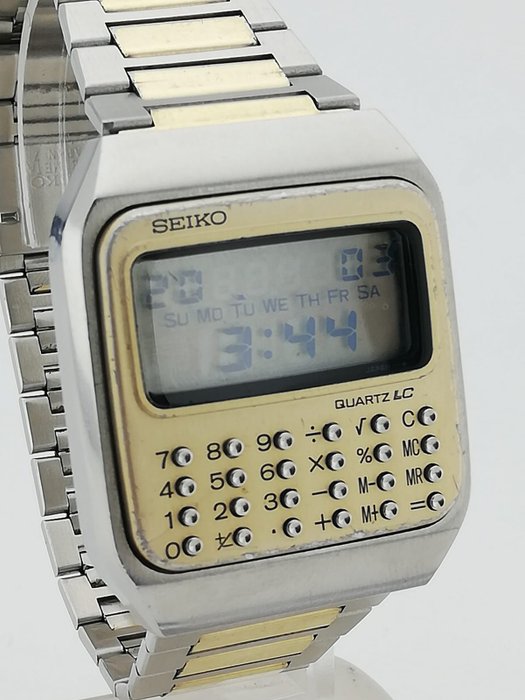 Seiko - Digital Calculator Watch with pen - C153-5007 - Mænd - 1970-1979