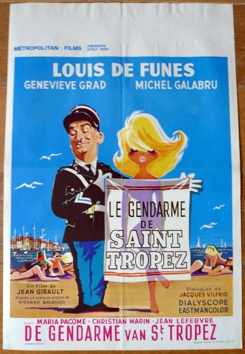 Le Gendarme de Saint Tropez - Louis de Funès - Poster, - Catawiki