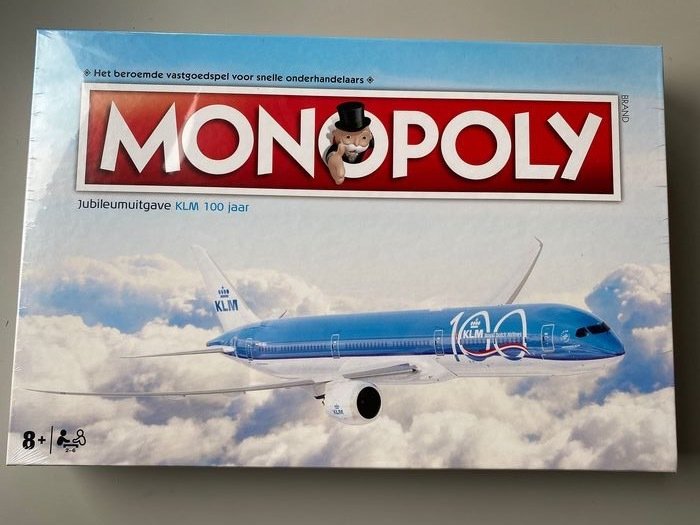 KLM - Begränsad upplaga KLM 100 år Monopol - Kartong, Stål