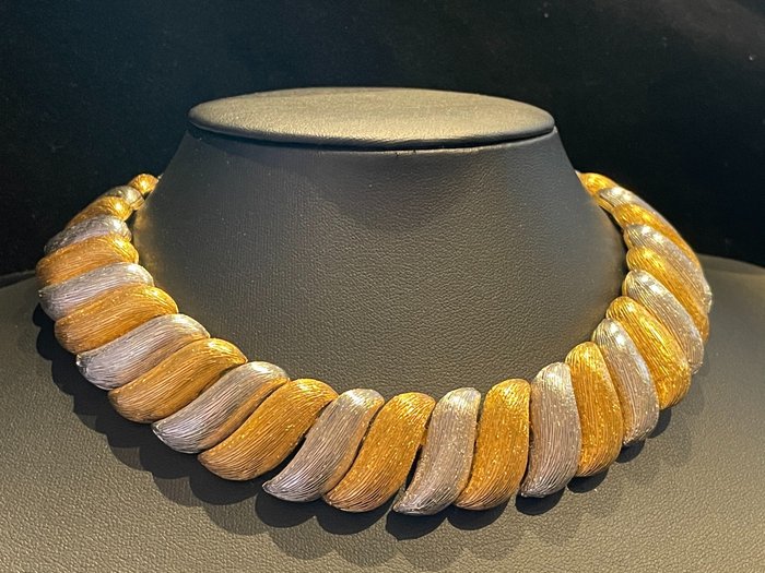 Gold-plated - Ciner large chunky necklace - Catawiki