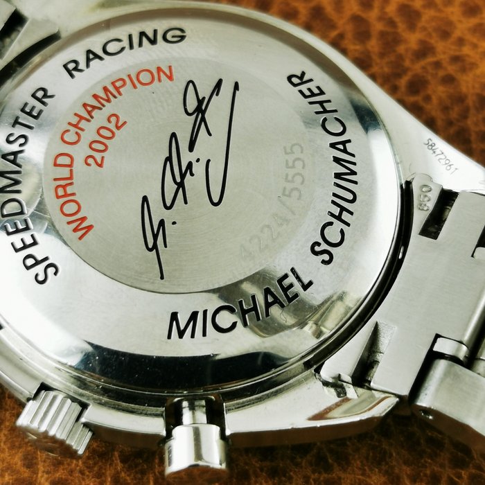 omega speedmaster racing michael schumacher 2002
