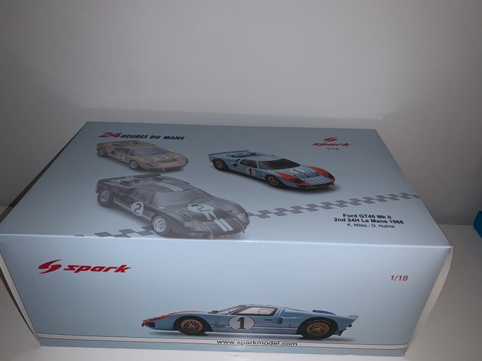 Spark - 1:18 - Ford GT40 MKII - 1966 24h Le Mans K. Miles - - Catawiki