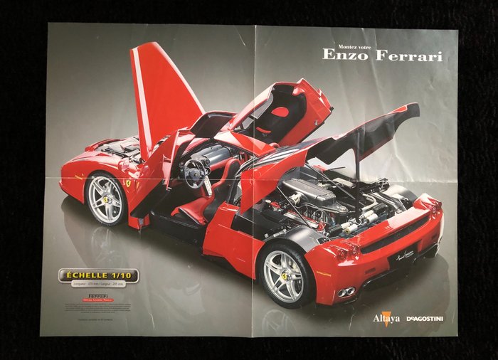 Full Kits Deagostini Ferrari Enzo 1/10 car model assembled Parts # 5215CMC049 