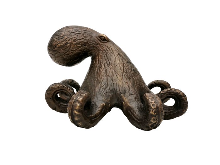 小塑像 - Octopus - 青銅色